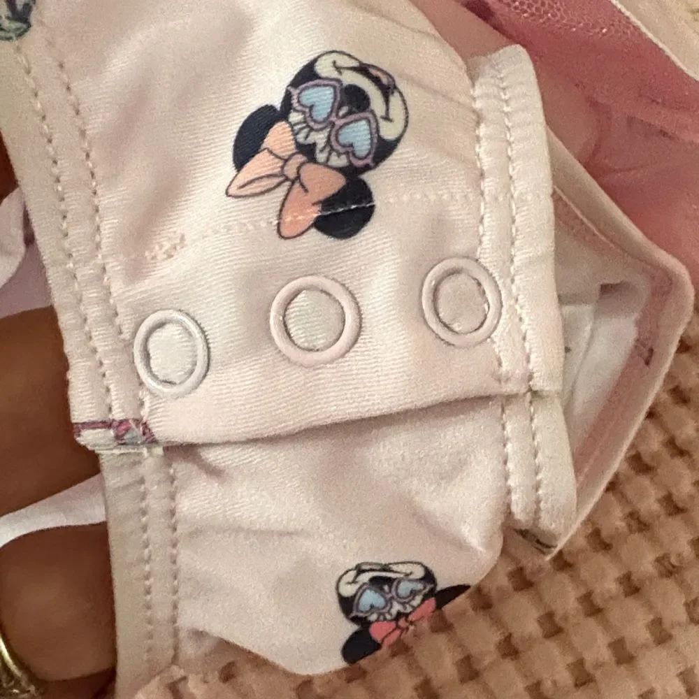 NWT 2 Disney Infant Pink Minnie Mouse Bathing Suits Size 9 months